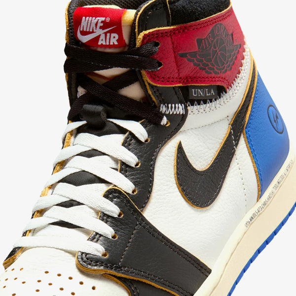 [BUNJANG] Nike Jordan 1 x Fragment x Union Black and Varsity Red Sneakers / 조던 1 x 프라그먼트 x 유니온 / 블랙 앤 바시티 레드 (260)