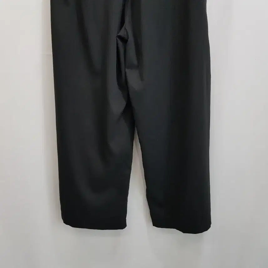 [SOLD OUT] 빈티지 밴딩 검정 아방가르드 와이드 통 바지 여M Q70
