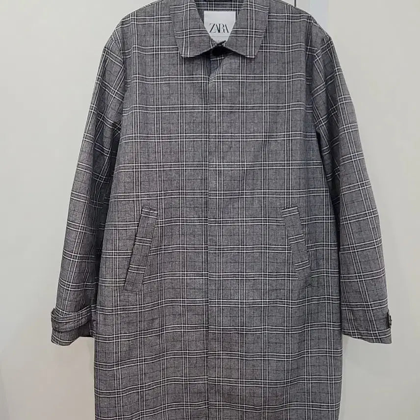 [BUNJANG] ZARA Man Traveler Waterproof Windbreaker Check Coat XL / 자라맨 TRAVELER 방수 바람막이 체크 코트 XL사이즈