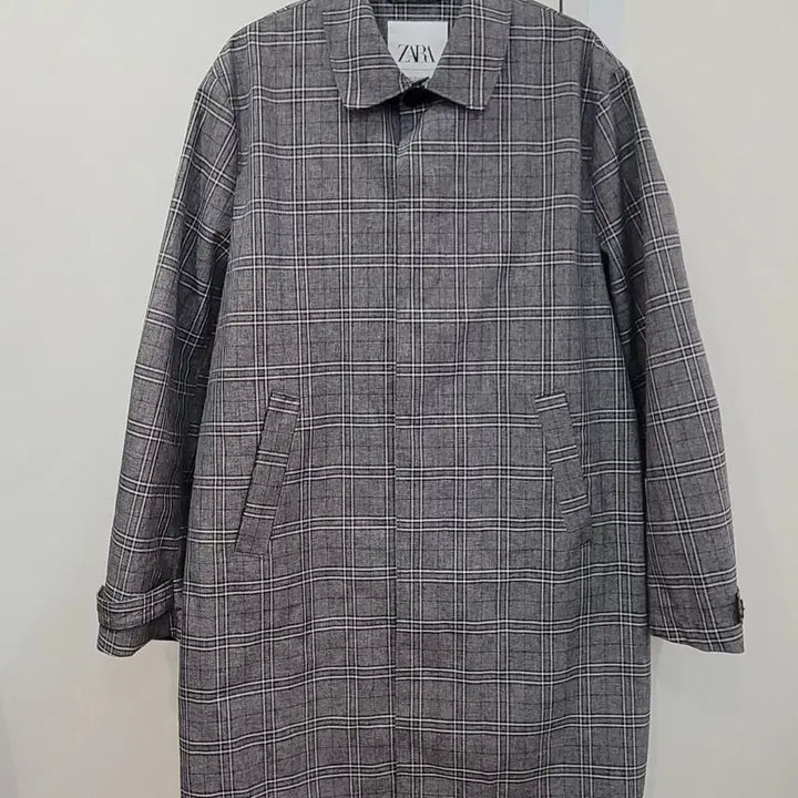 [BUNJANG] ZARA Man Traveler Waterproof Windbreaker Check Coat XL / 자라맨 TRAVELER 방수 바람막이 체크 코트 XL사이즈