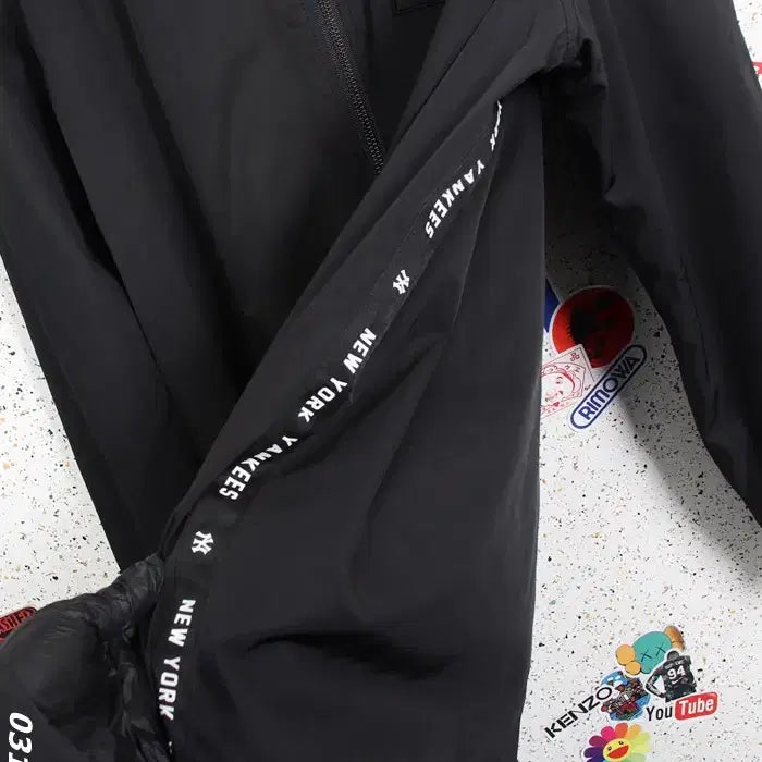 [BUNJANG] MLB New York Blue Blouson Jacket / 남성100/ MLB 엠엘비 블루종 점퍼 뉴욕 BK 33-5