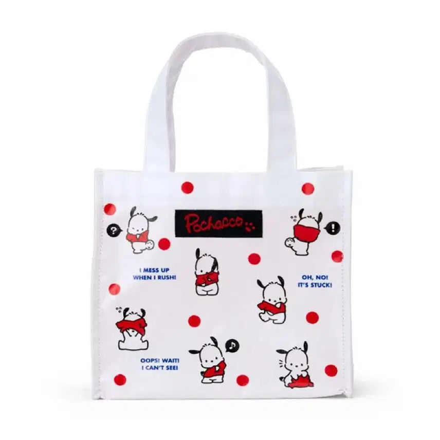 [BUNJANG] Sanrio Pochacco Dot Eco Tote Bag / 산리오 포차코 오키가에 도트 에코백 토트백