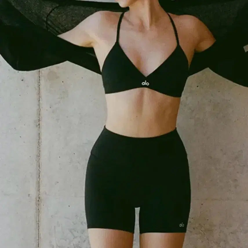 [BUNJANG] Alo Yoga High-Waist Biker Shorts / 알로 요가 레깅스 바이커 쇼츠 5인치 하이웨이스트
