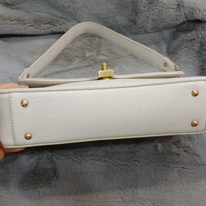 [BUNJANG] Lancaster Aria Horizon Leather Baguette Shoulder Bag / 랑카스터 아리아 호라이즌 바게트 숄더백 소가죽 가방