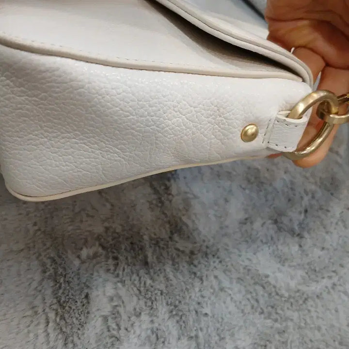 [BUNJANG] Lancaster Aria Horizon Leather Baguette Shoulder Bag / 랑카스터 아리아 호라이즌 바게트 숄더백 소가죽 가방