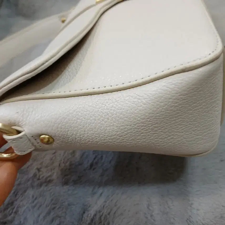 [BUNJANG] Lancaster Aria Horizon Leather Baguette Shoulder Bag / 랑카스터 아리아 호라이즌 바게트 숄더백 소가죽 가방