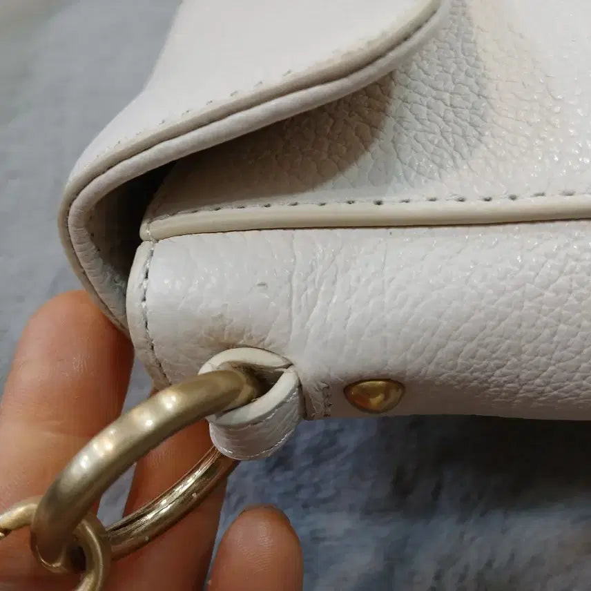 [BUNJANG] Lancaster Aria Horizon Leather Baguette Shoulder Bag / 랑카스터 아리아 호라이즌 바게트 숄더백 소가죽 가방