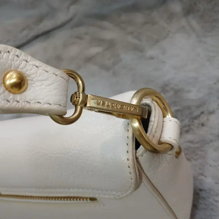 [BUNJANG] Lancaster Aria Horizon Leather Baguette Shoulder Bag / 랑카스터 아리아 호라이즌 바게트 숄더백 소가죽 가방