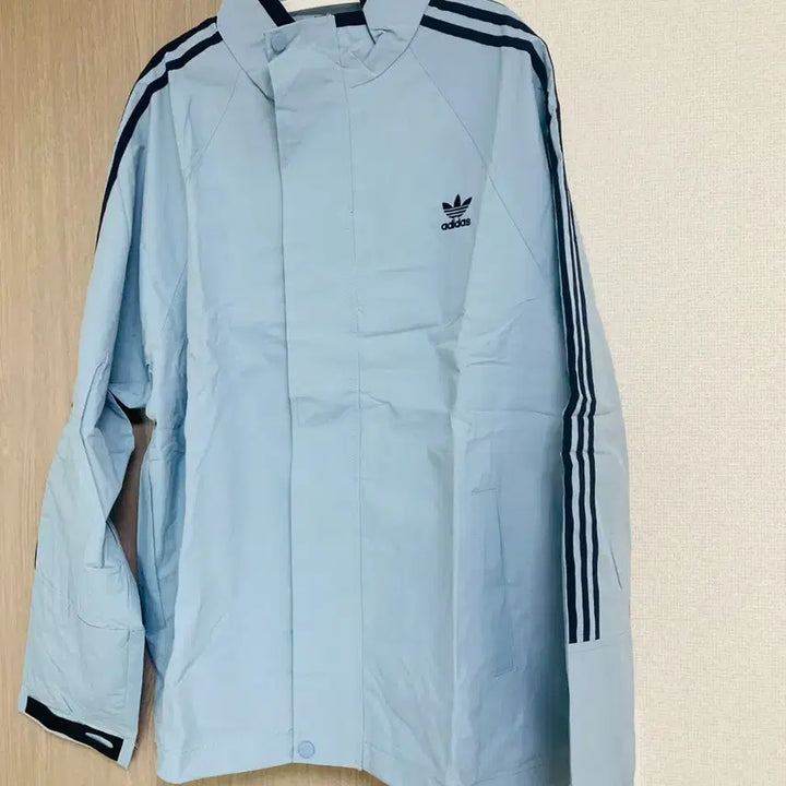 [BUNJANG] Adidas Three-Stripe Windbreaker Blue Jacket / 아디다스 바람막이 점퍼 새상품