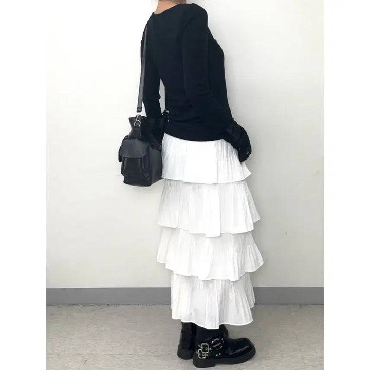 [BUNJANG] INGRID Vintage Black Lace Long Sleeve Top / 일본빈티지 블랙 레이스 워머 롱슬리브 긴팔 이너 티셔츠