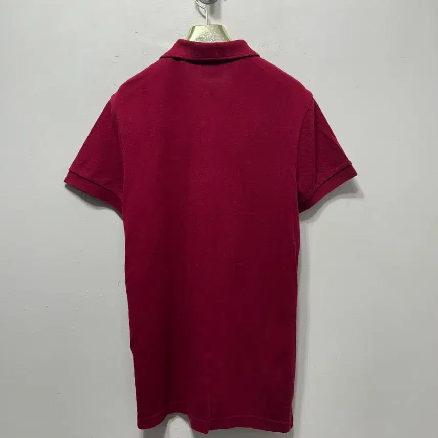 [BUNJANG] Lacoste Polo Shirt Burgundy M / 라코스테 반팔 카라티셔츠 버건디 M