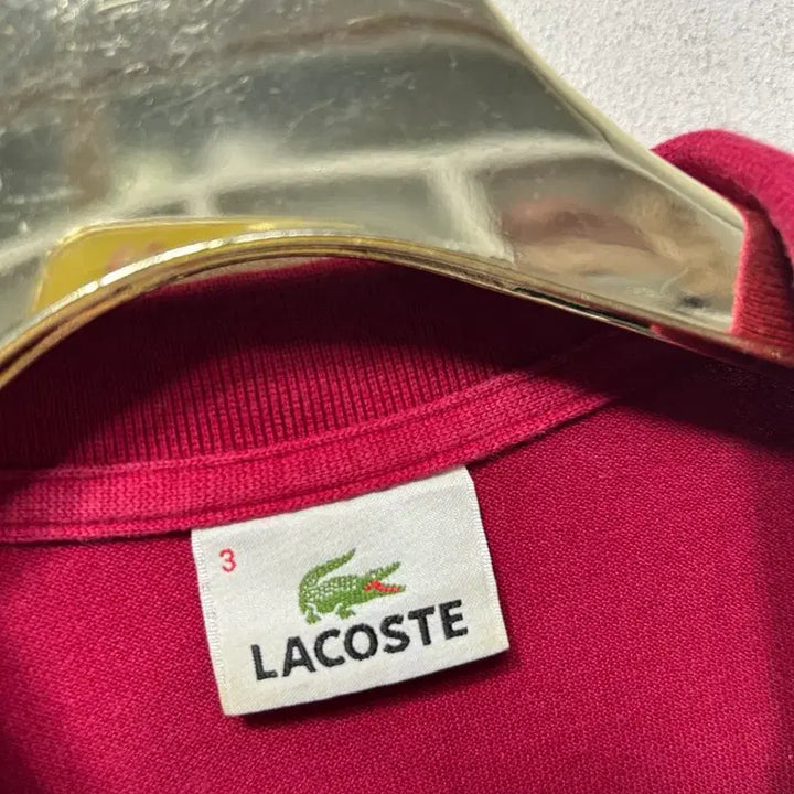 [BUNJANG] Lacoste Polo Shirt Burgundy M / 라코스테 반팔 카라티셔츠 버건디 M