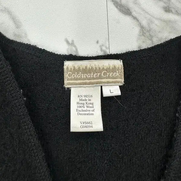 [BUNJANG] Vintage Embroidered Zip-Up Knit Vest / 빈티지 자수 집업 니트 베스트