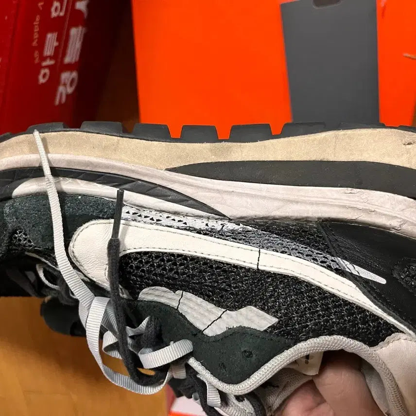 [BUNJANG] Sakai Vapor Waffle Black Sneakers / 사카이 베이퍼 와풀 블랙 280