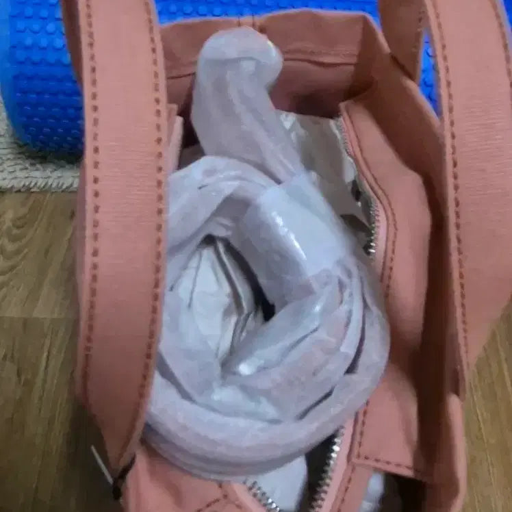 [BUNJANG] 메종키츠네 폭스헤드 스몰 토트백 핑크 새상품 / 메종키츠네 폭스헤드 스몰 토트백 핑크 새상품