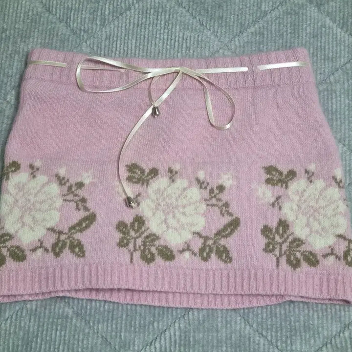 [BUNJANG] Sculptor Angora Micro Skirt / 택달린 새상품 스컬프터 앙고라 마이크로 스커트 치마