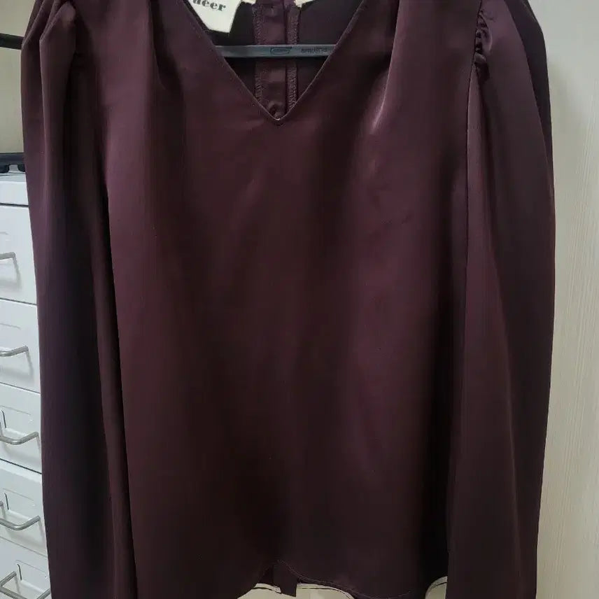 [BUNJANG] aeer Burgundy Blouse / 아에르 aeer 블라우스