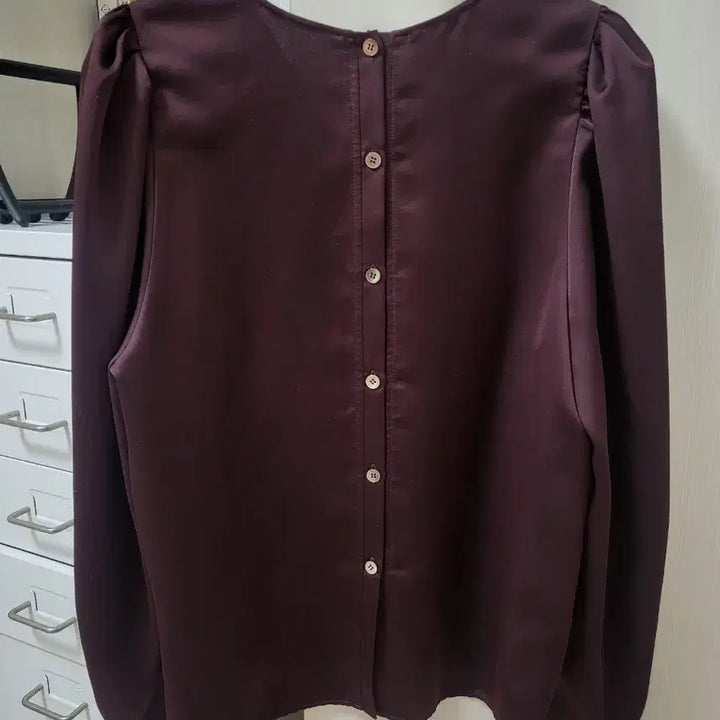 [BUNJANG] aeer Burgundy Blouse / 아에르 aeer 블라우스