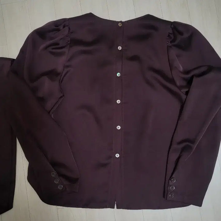 [BUNJANG] aeer Burgundy Blouse / 아에르 aeer 블라우스
