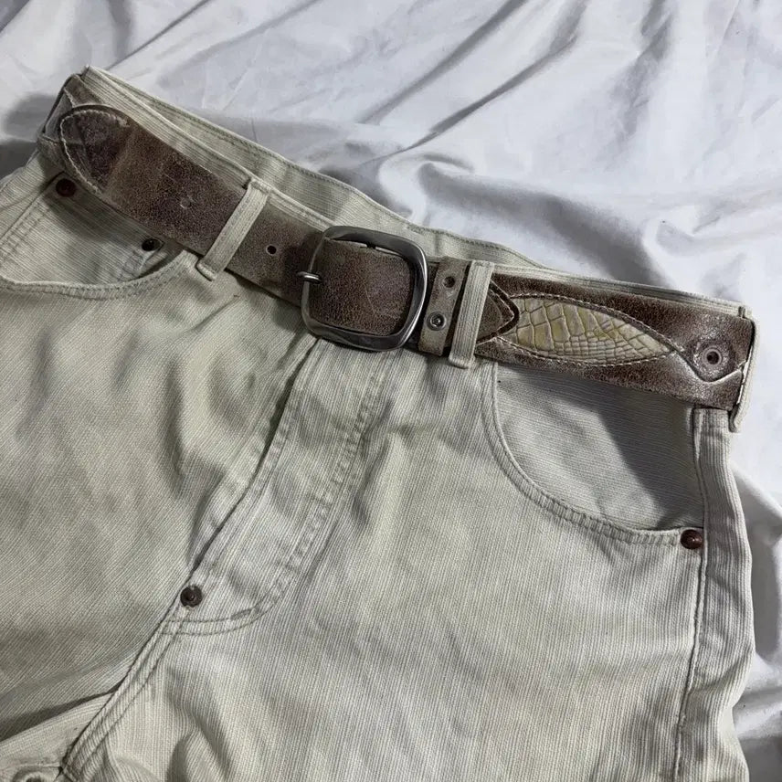 [BUNJANG] Orciani Crocodile Leather Belt / Orciani 크로커다일 레더 벨트