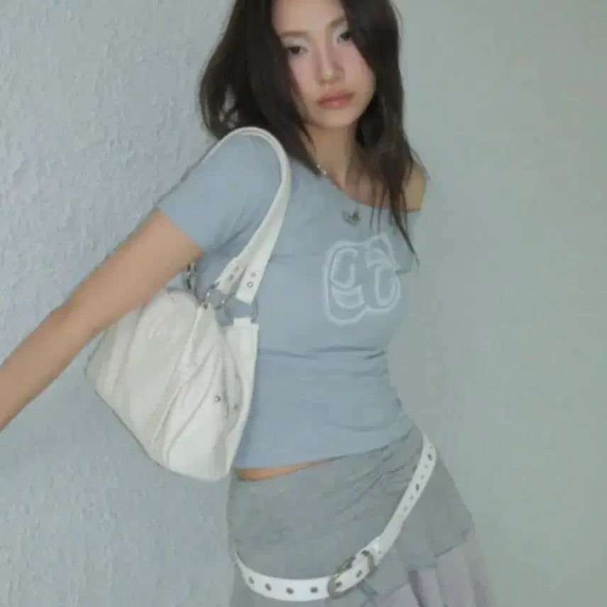 [BUNJANG] Auzon Bonita Bag White Shoulder Bag / 애즈온 보니타백 화이트