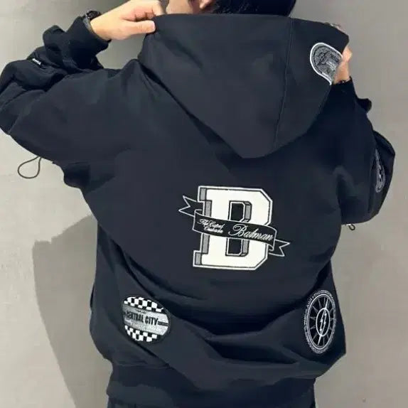 [BUNJANG] Songzio Homme DC Collaboration Hooded Zip-up / 송지오 옴므 X DC 후드집업 블랙