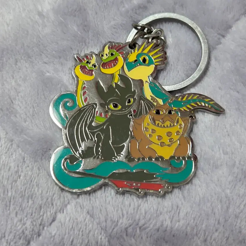 [BUNJANG] How to Train Your Dragon Toothless Metal Keyring / 투슬리스 드래곤길들이기 메탈 금속 키링