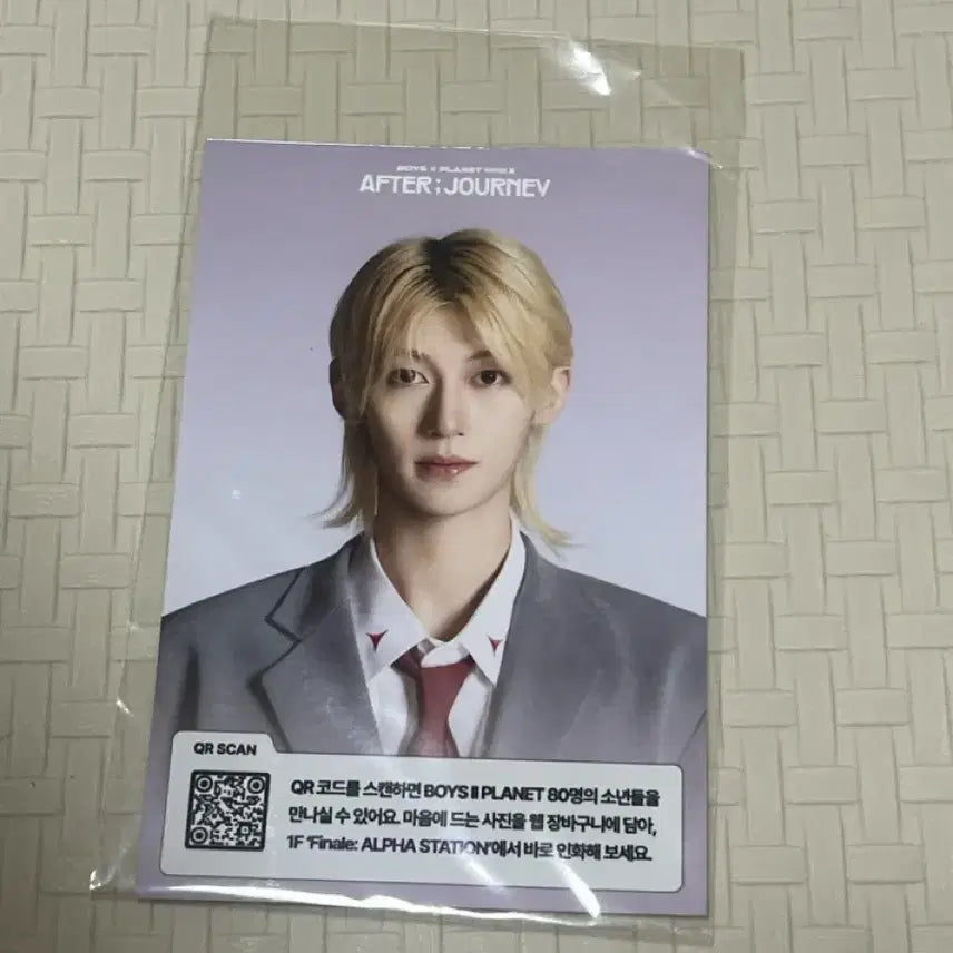 [BUNJANG] Boys Planet 2 Heo Junghsing Exhibition Postcard / 보이즈플래닛2 보플 전시회 허중싱 입장 엽서