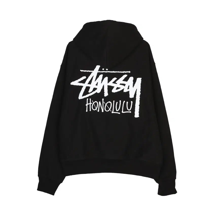 [BUNJANG] Stussy Honolulu Hoodie Black / [M] 스투시 스탁 호놀룰루 후드 블랙