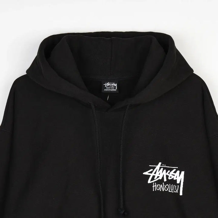 [BUNJANG] Stussy Honolulu Hoodie Black / [M] 스투시 스탁 호놀룰루 후드 블랙