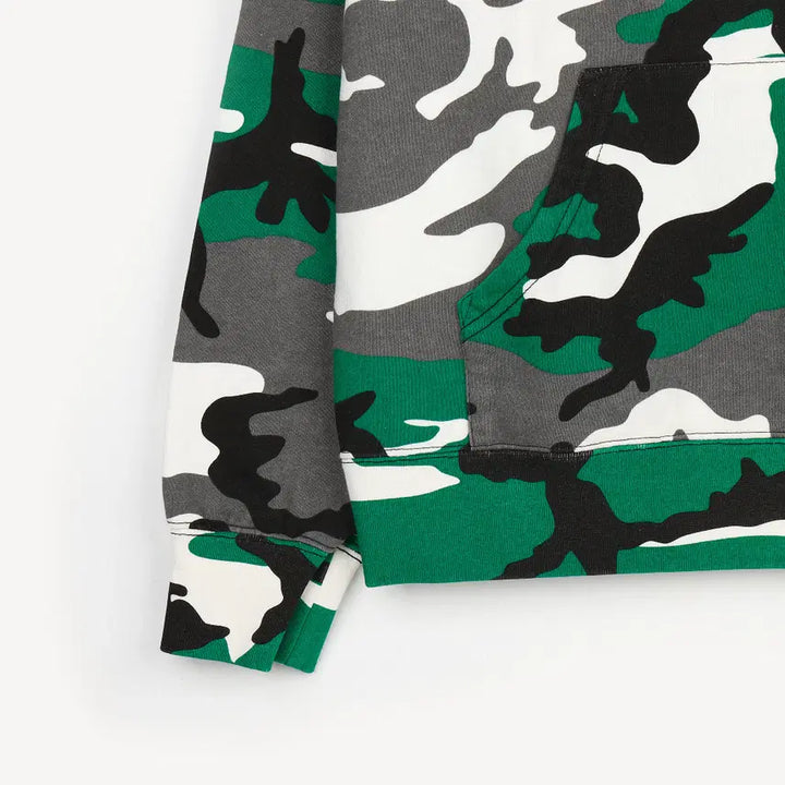 [SOLD OUT] [M] 슈프림 스몰 박스 집업 후드 스웨트셔츠 그린 카모 - 25FW