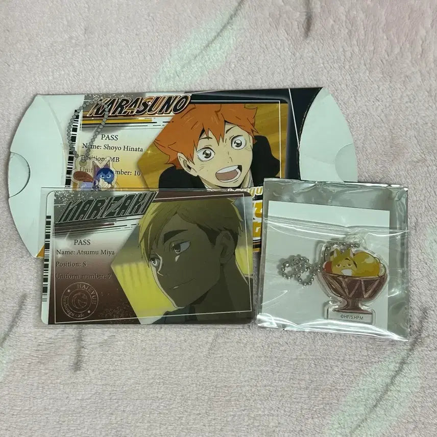 [BUNJANG] Haikyuu Miya Atsumu Acrylic Keyring / 하이큐 미야 아츠무 통행증 출입증 카드 파르페 동물 아크릴 키링