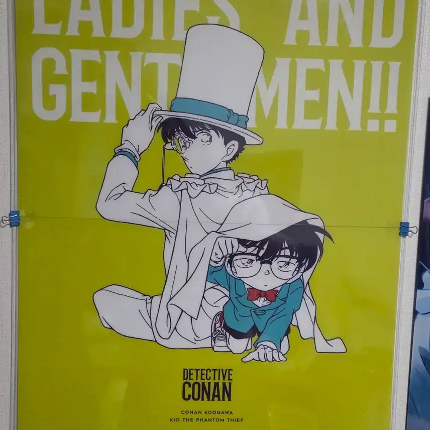 [BUNJANG] Detective Conan Kaito Kid &amp; Conan Edogawa Clear Poster / 명탐정 코난 클리어 포스터 A2 사이즈 괴도키드 에도가와 코난