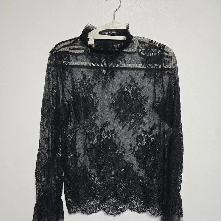 [BUNJANG] Lace See-Through Blouse / 시스루 블라우스