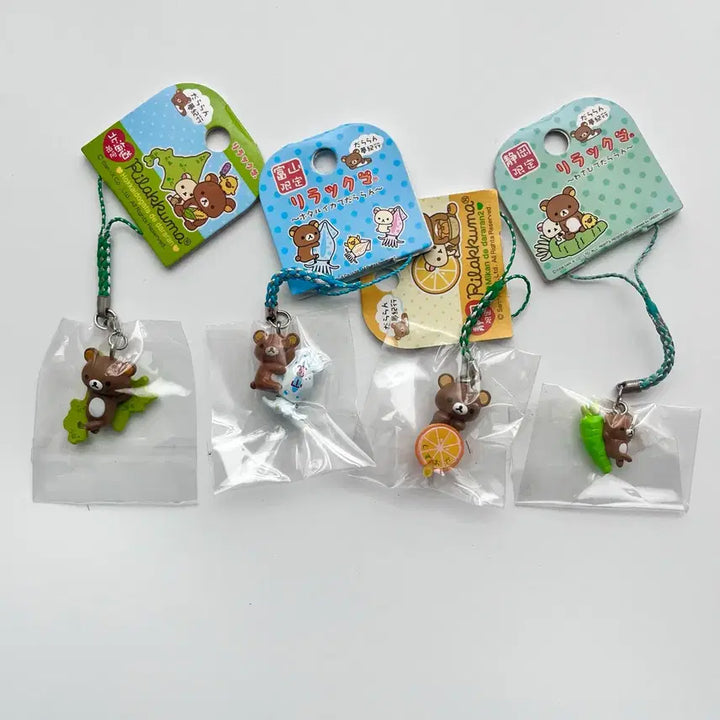 [BUNJANG] Rilakkuma Regional Limited Edition Strap Keyring / [일본정품] 고전 리락쿠마 스트랩 키링 지역한정