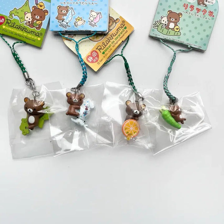 [BUNJANG] Rilakkuma Regional Limited Edition Strap Keyring / [일본정품] 고전 리락쿠마 스트랩 키링 지역한정