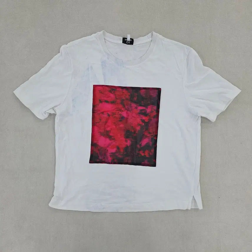 [BUNJANG] Calvin Klein Graphic Short Sleeve T-shirt / [M] 캘빈클라인 그래픽 반팔티 0220J