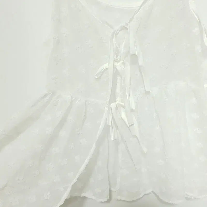 [BUNJANG] Sleeveless Layered Bustier Top / 시스루 레이어드 뷔스티에 F_S0328