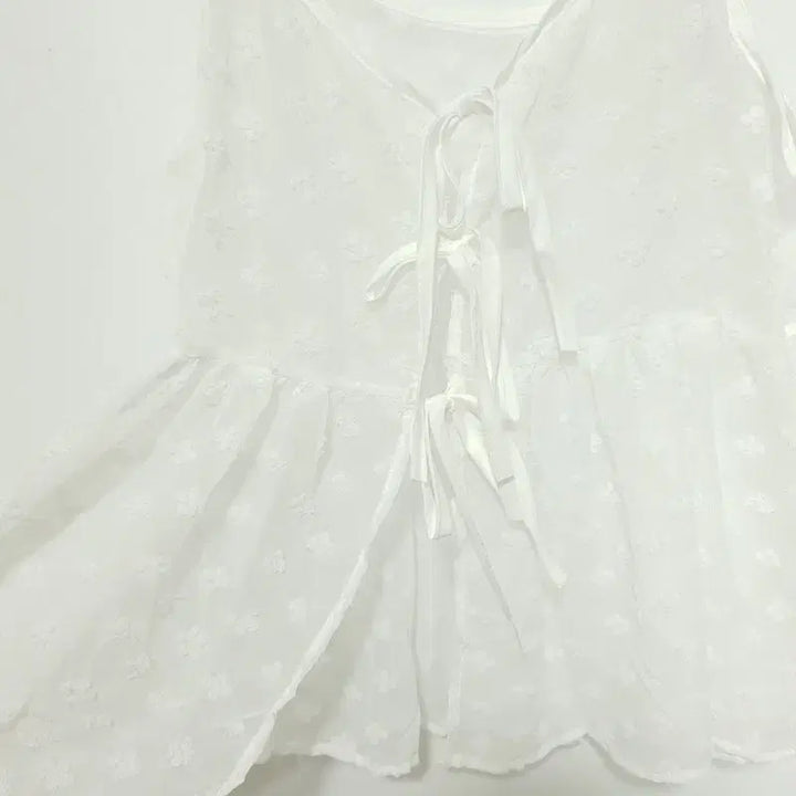 [BUNJANG] Sleeveless Layered Bustier Top / 시스루 레이어드 뷔스티에 F_S0328