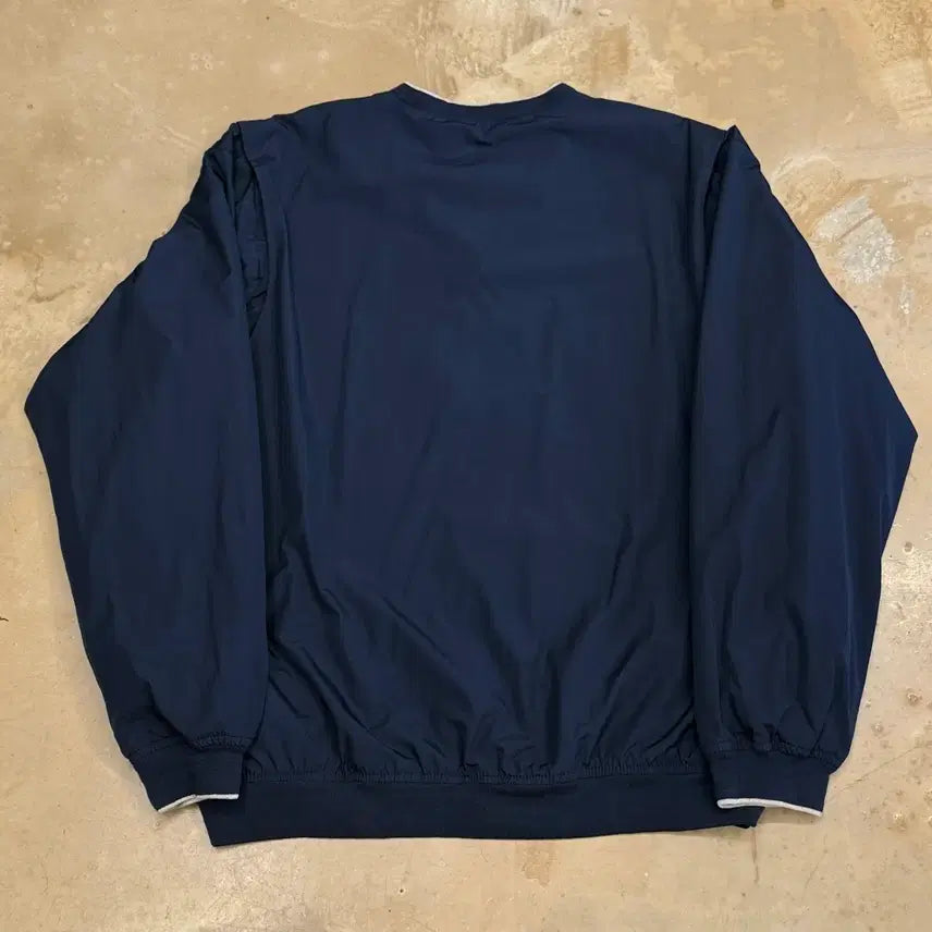 [BUNJANG] Nike Yellow Big Logo V-Neck Warm-up Top / L 나이키 옐로우 빅로고 브이넥 웜업