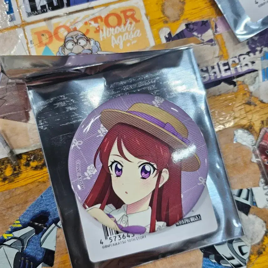 [SOLD OUT] 아이엠스타 아이카츠 컨트리 원피스 캔뱃지 보라 미르 하늘 판매