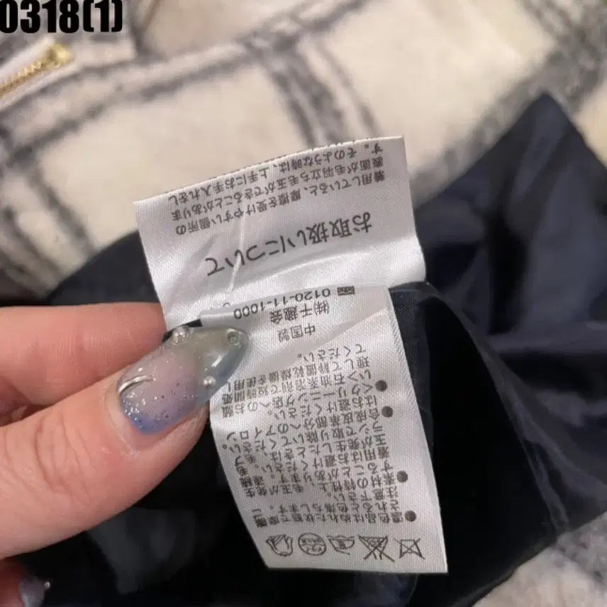 [BUNJANG] Mac &amp; Co Hooded Long Check Coat / 이태리 맥앤코 후드 롱 코트 S