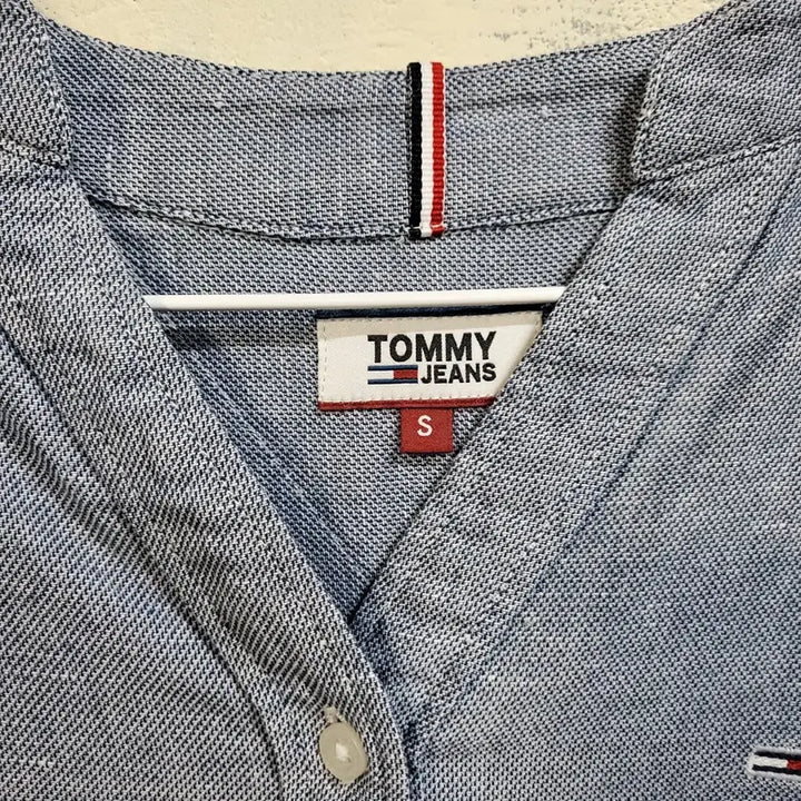 [BUNJANG] Tommy Hilfiger Linen Long Shirt Dress (S) / 타미힐피거 헨리넥 린넨  롱 셔츠 원피스  s
