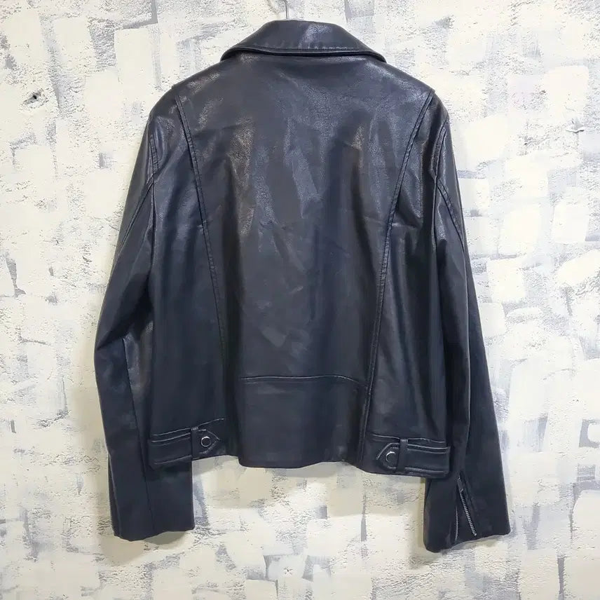 [BUNJANG] Roem Black Leather Rider Jacket (Size 88) / 로엠 블랙 레더 라이더 자켓 88