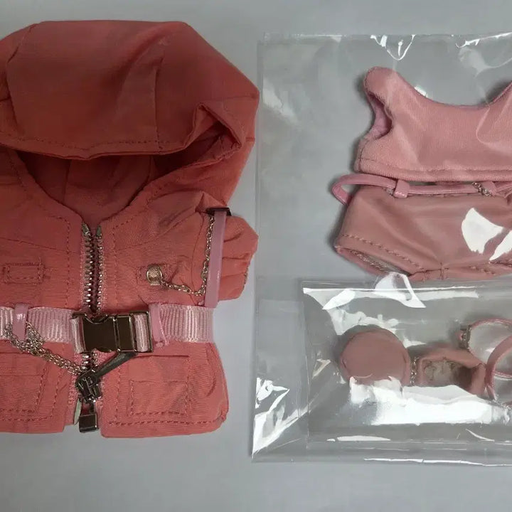 [BUNJANG] Somclo Sand 10cm Doll Clothes Warm Pink / 솜클로샌 10크웨어 10cm 솜인형 옷 십크웨어 웜핑크