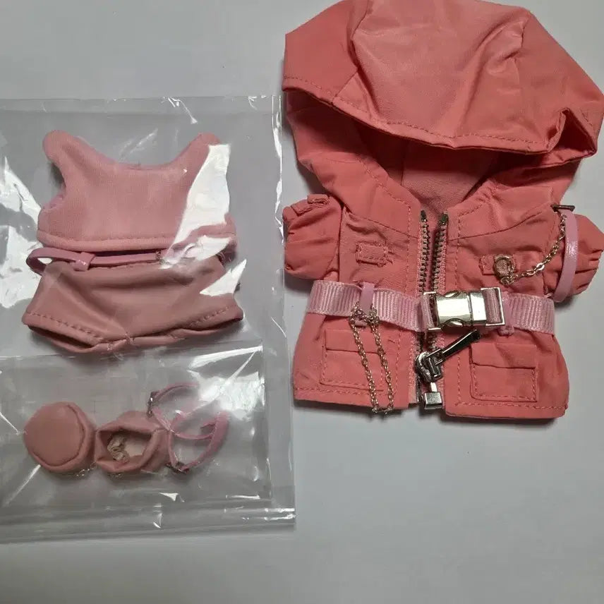 [BUNJANG] Somclo Sand 10cm Doll Clothes Warm Pink / 솜클로샌 10크웨어 10cm 솜인형 옷 십크웨어 웜핑크