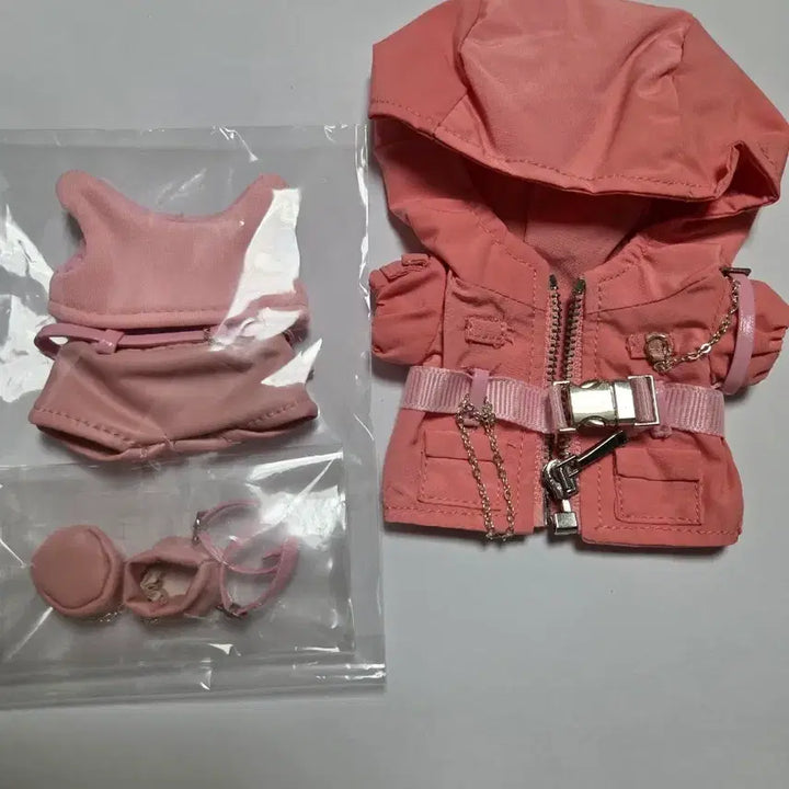 [BUNJANG] Somclo Sand 10cm Doll Clothes Warm Pink / 솜클로샌 10크웨어 10cm 솜인형 옷 십크웨어 웜핑크