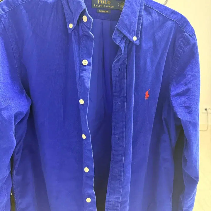 [BUNJANG] Polo Classic Fit Cobalt Blue Corduroy Shirt / 폴로 클래식핏 남방