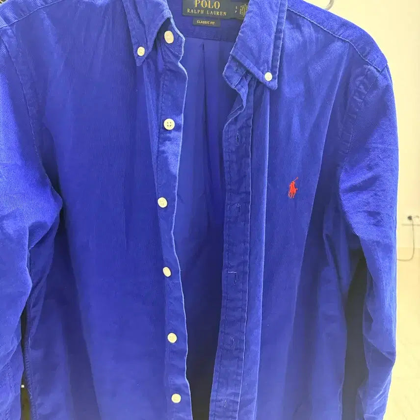 [BUNJANG] Polo Classic Fit Cobalt Blue Corduroy Shirt / 폴로 클래식핏 남방