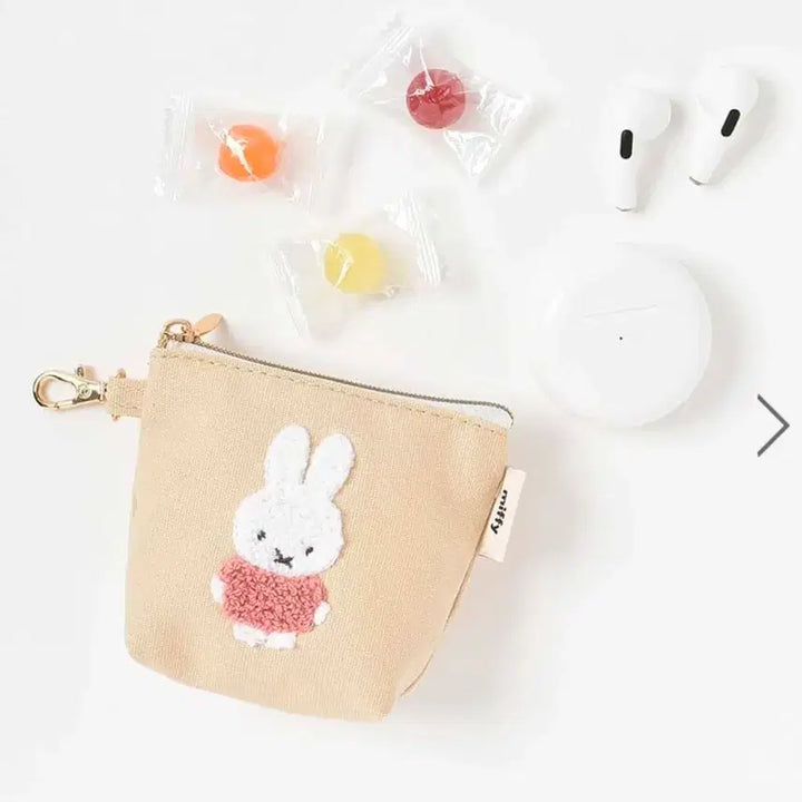 [BUNJANG] Miffy Wool Pouch Keychain / 일본정품!! 미피 털실 파우치 키링